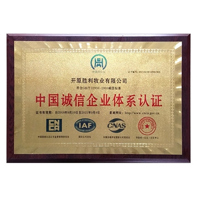 中国诚信企业体系认证